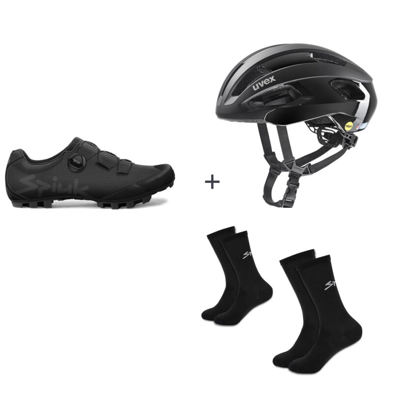 MTB-pakke Sko + Hjelm + Sokker